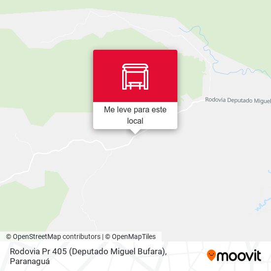 Rodovia Pr 405 (Deputado Miguel Bufara) mapa