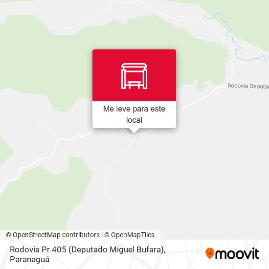 Rodovia Pr 405 (Deputado Miguel Bufara) mapa