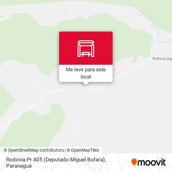 Rodovia Pr 405 (Deputado Miguel Bufara) mapa