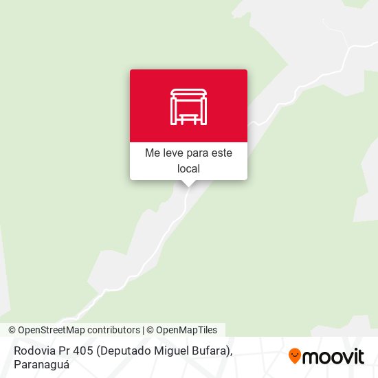 Rodovia Pr 405 (Deputado Miguel Bufara) mapa