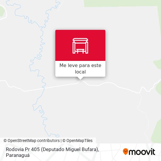 Rodovia Pr 405 (Deputado Miguel Bufara) mapa