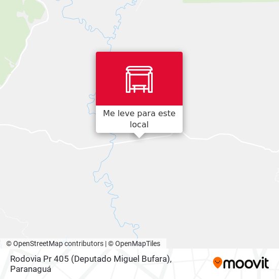 Rodovia Pr 405 (Deputado Miguel Bufara) mapa