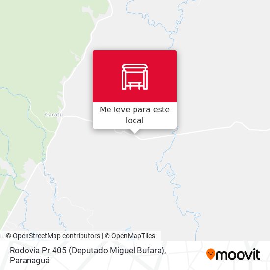 Rodovia Pr 405 (Deputado Miguel Bufara) mapa