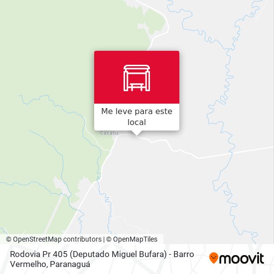 Rodovia Pr 405 (Deputado Miguel Bufara) - Barro Vermelho mapa