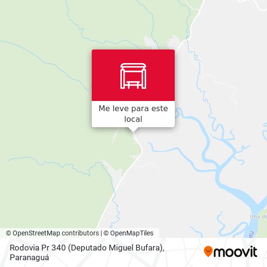 Rodovia Pr 340 (Deputado Miguel Bufara) mapa