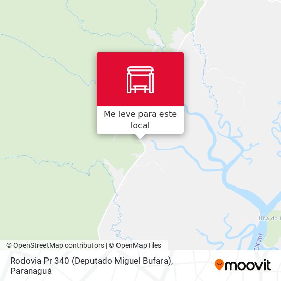 Rodovia Pr 340 (Deputado Miguel Bufara) mapa