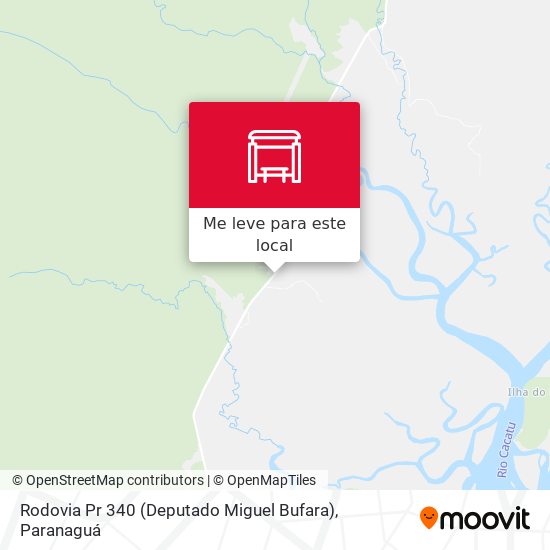 Rodovia Pr 340 (Deputado Miguel Bufara) mapa