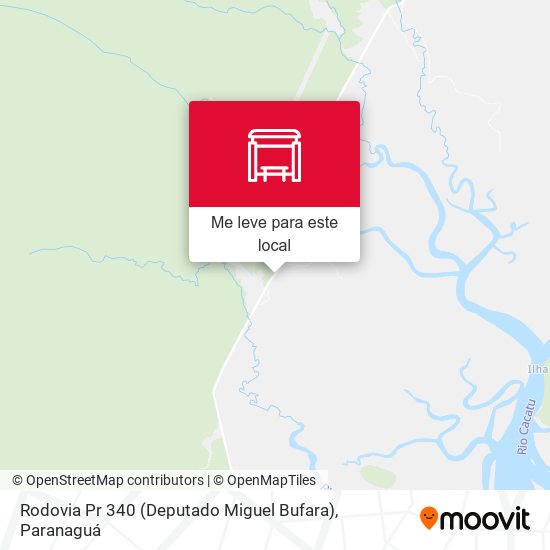 Rodovia Pr 340 (Deputado Miguel Bufara) mapa