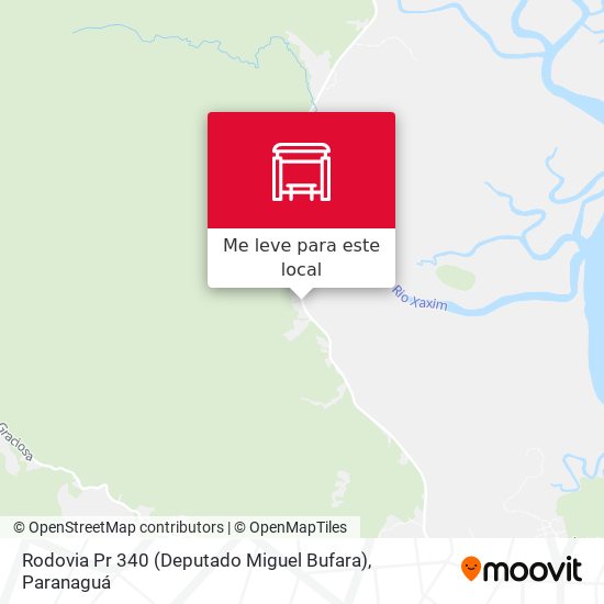 Rodovia Pr 340 (Deputado Miguel Bufara) mapa