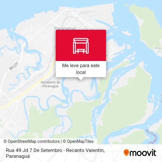 Rua 49 Jd 7 De Setembro - Recanto Valentin mapa