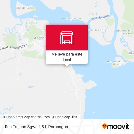 Rua Trajano Sgwalf, 81 mapa