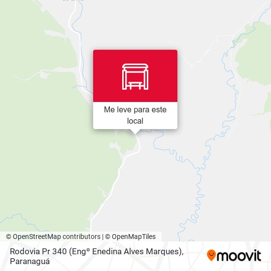 Rodovia Pr 340 (Engº Enedina Alves Marques) mapa