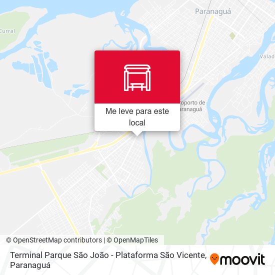 Terminal Parque São João - Plataforma São Vicente mapa