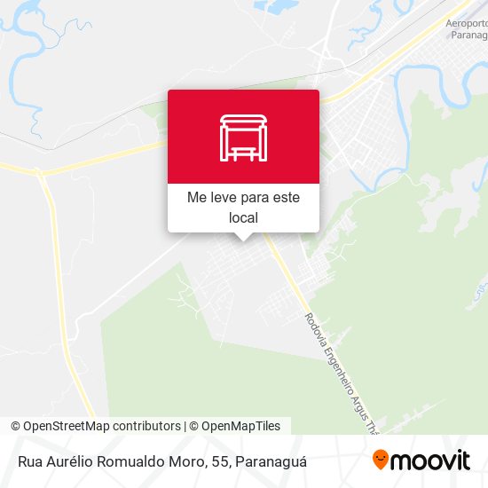 Rua Aurélio Romualdo Moro, 55 mapa