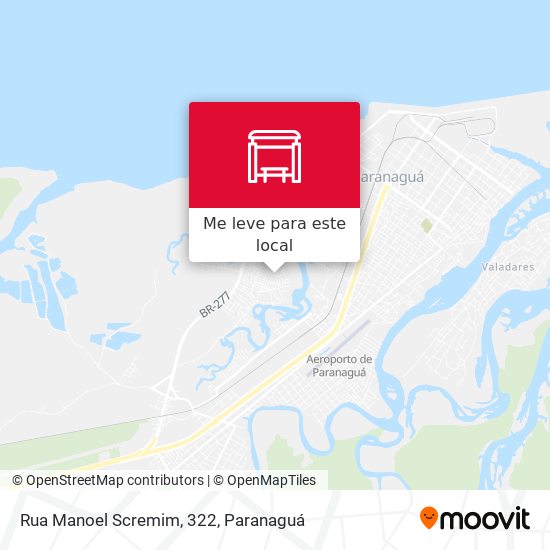 Rua Manoel Scremim, 322 mapa