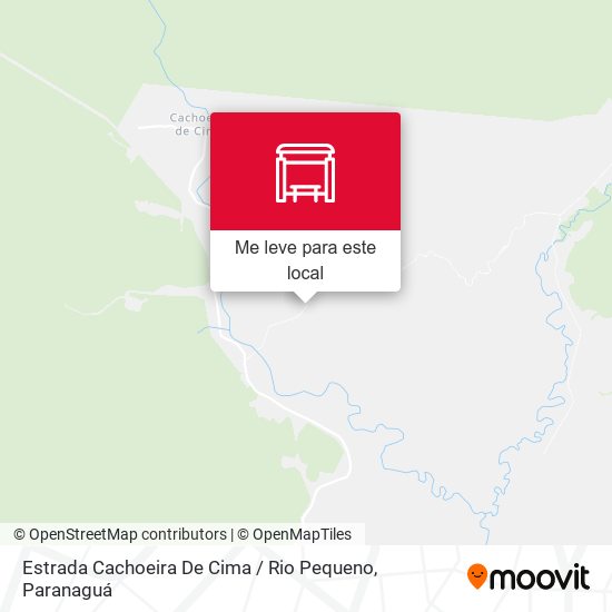 Estrada Cachoeira De Cima / Rio Pequeno mapa