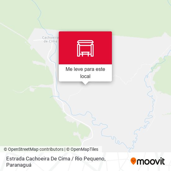 Estrada Cachoeira De Cima / Rio Pequeno mapa