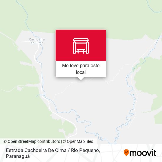 Estrada Cachoeira De Cima / Rio Pequeno mapa