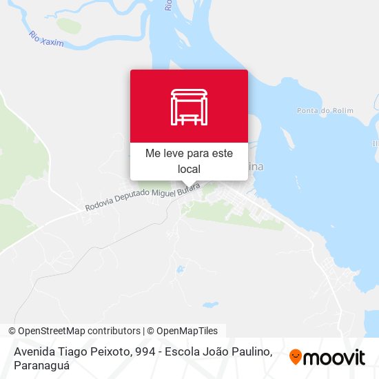 Avenida Tiago Peixoto, 994 - Escola João Paulino mapa