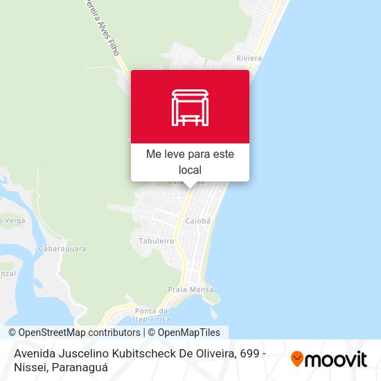Avenida Juscelino Kubitscheck De Oliveira, 699 - Nissei mapa