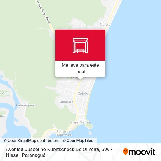Avenida Juscelino Kubitscheck De Oliveira, 699 - Nissei mapa