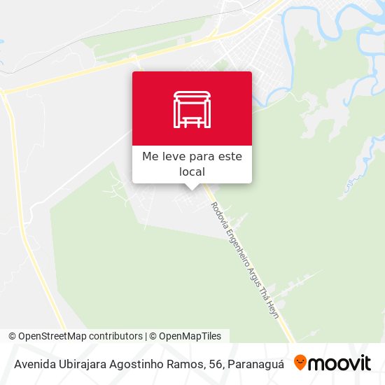 Avenida Ubirajara Agostinho Ramos, 56 mapa