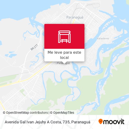 Avenida Gal Ivan Jejuhy A Costa, 735 mapa