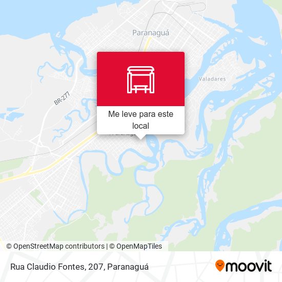 Rua Claudio Fontes, 207 mapa