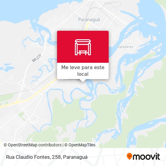 Rua Claudio Fontes, 258 mapa