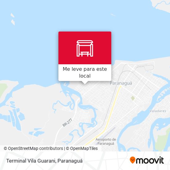 Terminal Vila Guarani mapa