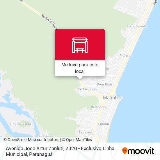 Avenida José Artur Zanluti, 2020 - Exclusivo Linha Municipal mapa