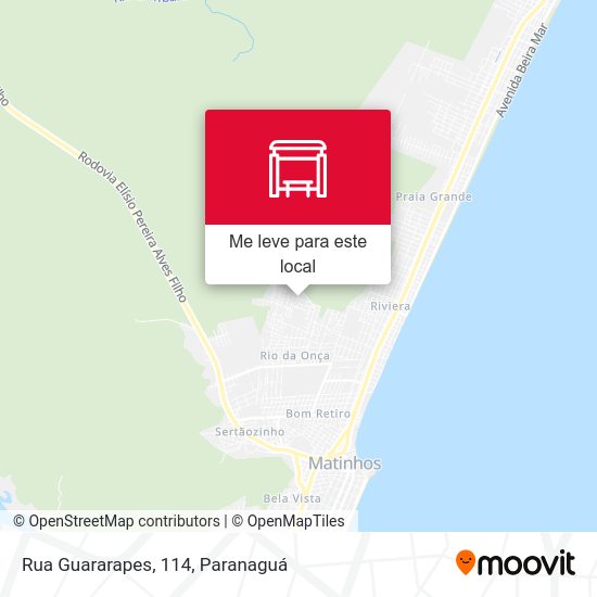 Rua Guararapes, 114 mapa