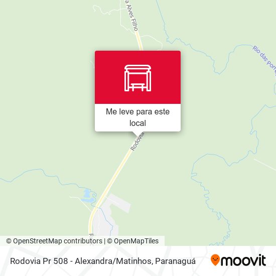 Rodovia Pr 508 - Alexandra / Matinhos mapa