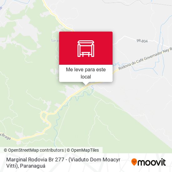 Marginal Rodovia Br 277 - (Viaduto Dom Moacyr Vitti) mapa