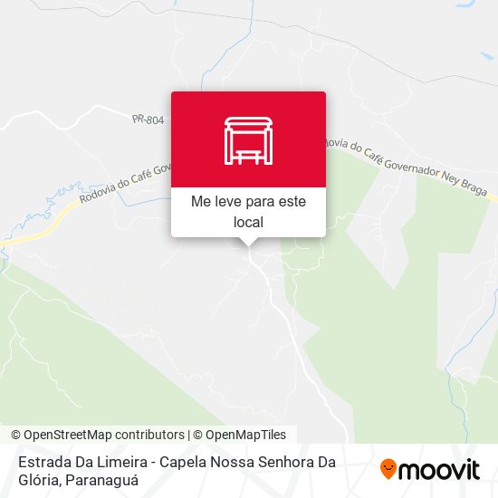 Estrada Da Limeira - Capela Nossa Senhora Da Glória mapa