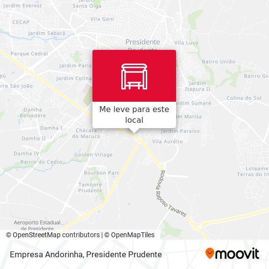 Empresa Andorinha mapa