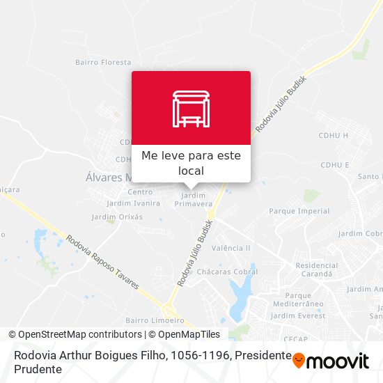 Rodovia Arthur Boigues Filho, 1056-1196 mapa