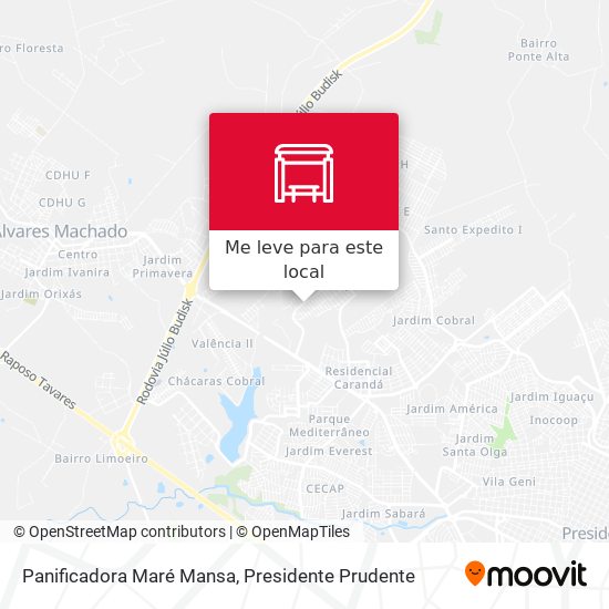 Panificadora Maré Mansa mapa