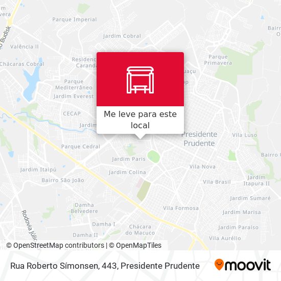 Rua Roberto Símonsen, 443 mapa
