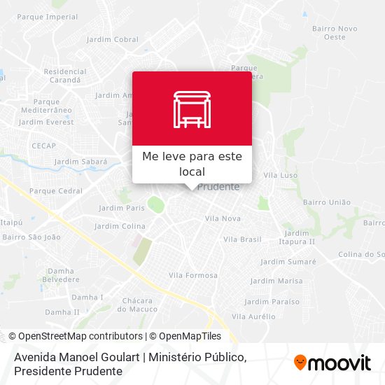 Avenida Manoel Goulart | Ministério Público mapa