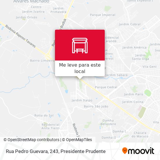 Rua Pedro Guevara, 243 mapa