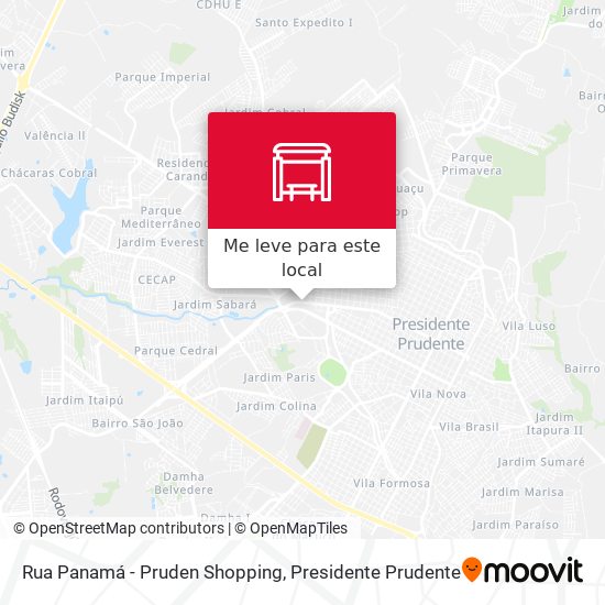 Rua Panamá - Pruden Shopping mapa