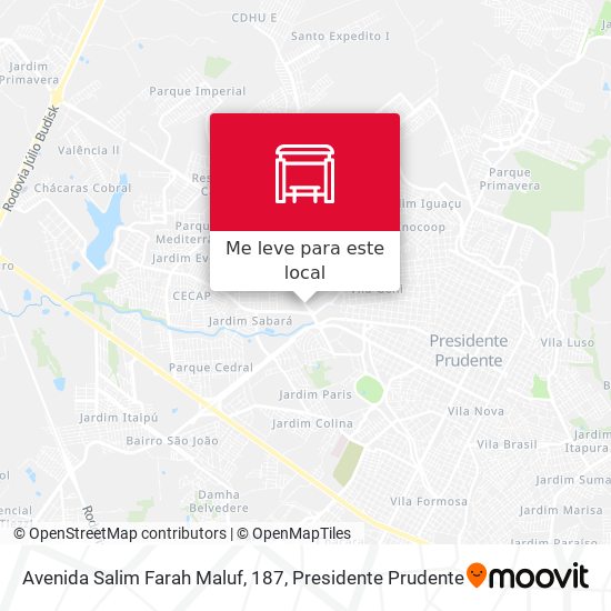 Avenida Salim Farah Maluf, 187 mapa