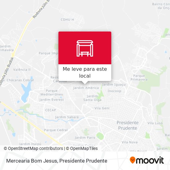 Mercearia Bom Jesus mapa