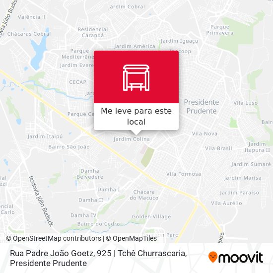 Rua Padre João Goetz, 925 | Tchê Churrascaria mapa