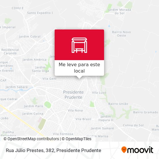 Rua Júlio Prestes, 382 mapa