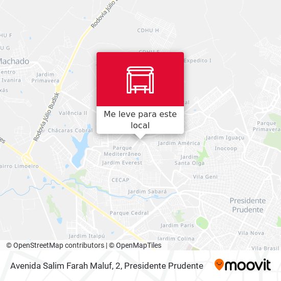 Avenida Salim Farah Maluf, 2 mapa