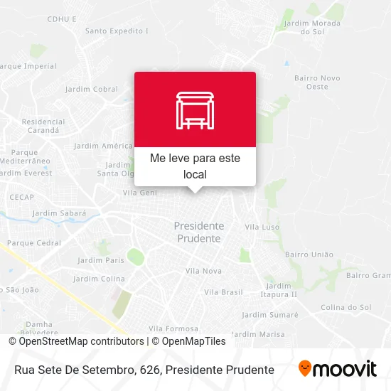 Rua Sete De Setembro, 626 mapa