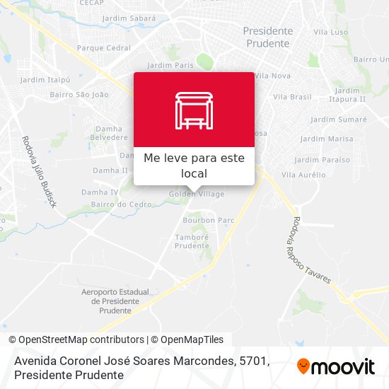 Avenida Coronel José Soares Marcondes, 5701 mapa
