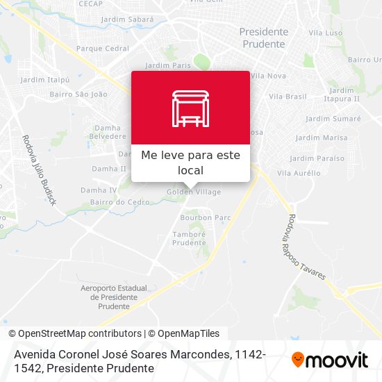 Avenida Coronel José Soares Marcondes, 1142-1542 mapa